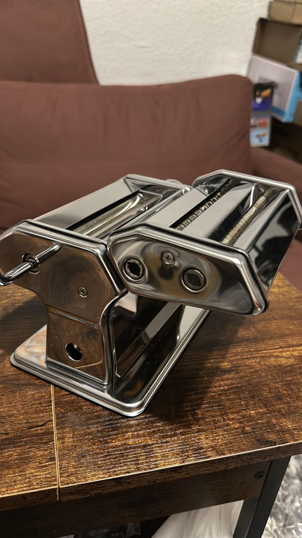 Pasta Maker - 7 Thickness Settings Pasta Roller & 2 Size Cutters customer photo 1
