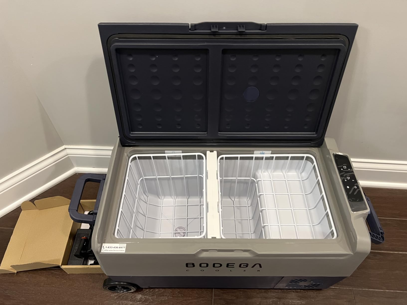 BODEGACOOLER 12 Volt Portable Refrigerator,64 Quart Car Fridge Dual Zone -4℉-68℉,60L Car Freezer APP Control,Electric Compressor Cooler 12/24V DC and 100-240V AC for RV,Camping,Travel,Truck,Vehicles customer photo 2