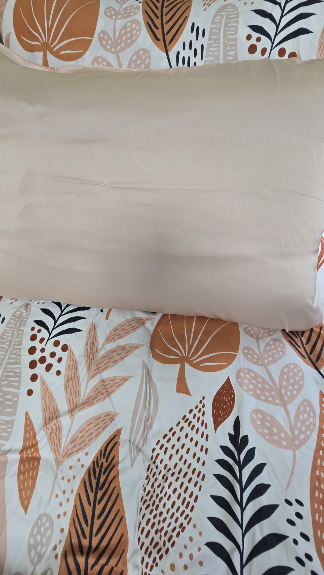 LYSHIN Silk Pillow Cases Standard Size with Hidden Zipper, Champagne customer photo 2