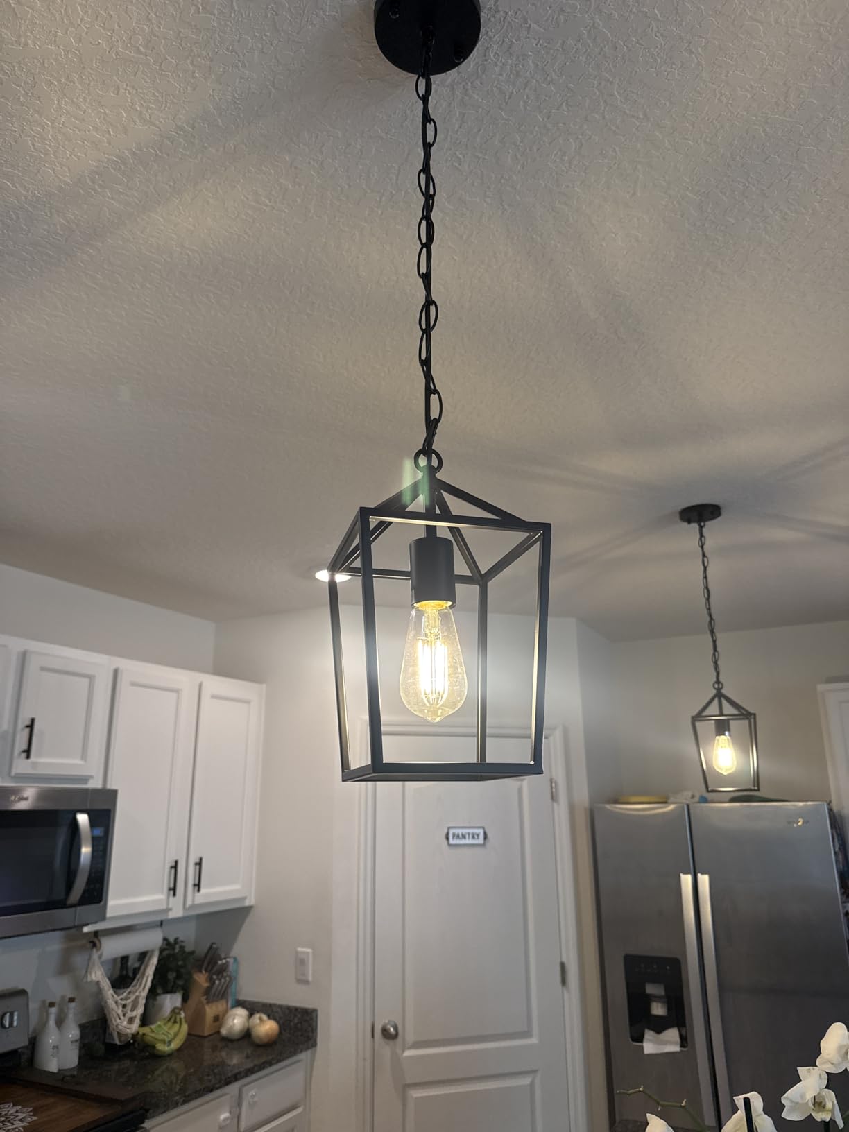 Sheetea 2 Pack Pendant Lights Kitchen Island, Modern Black Light Fixtures customer photo 2