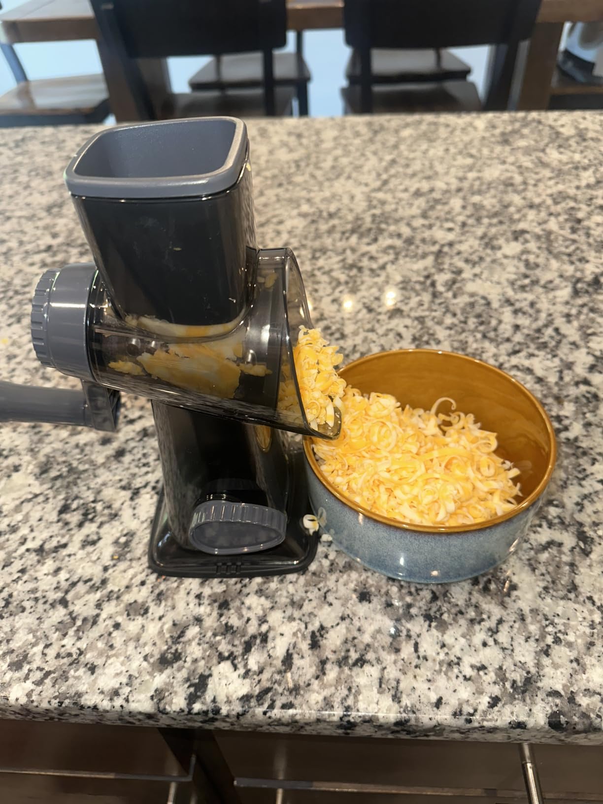Cheese Grater Hand Crank Rotary Vegetables Shredder with Handle customer photo 1