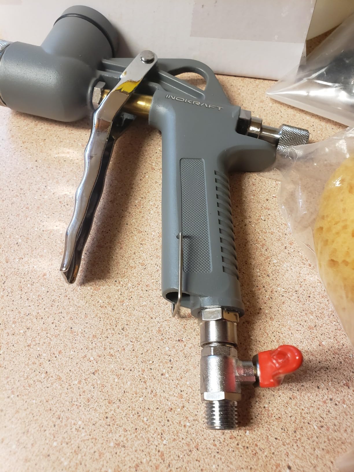 InoKraft TexCraft Drywall Texture Spray Gun, 1.32 Gallon Hopper customer photo 1