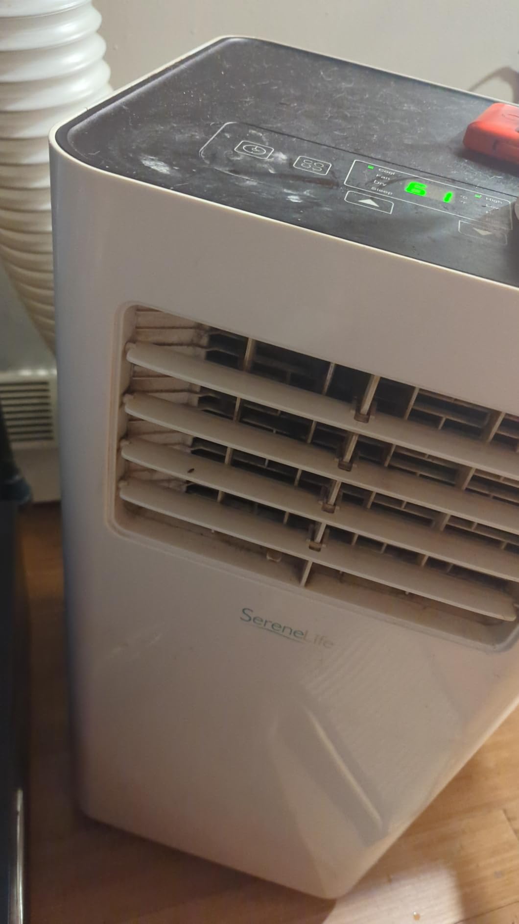 SereneLife SLPAC180W 8000 BTU Portable Air Conditioner - 3-in-1 Compact Standing Air Conditioner for Room Up to 300 Sq. Ft. - Floor AC Unit with Remote Control - Universal Casters, Window Mount Kit customer photo 1