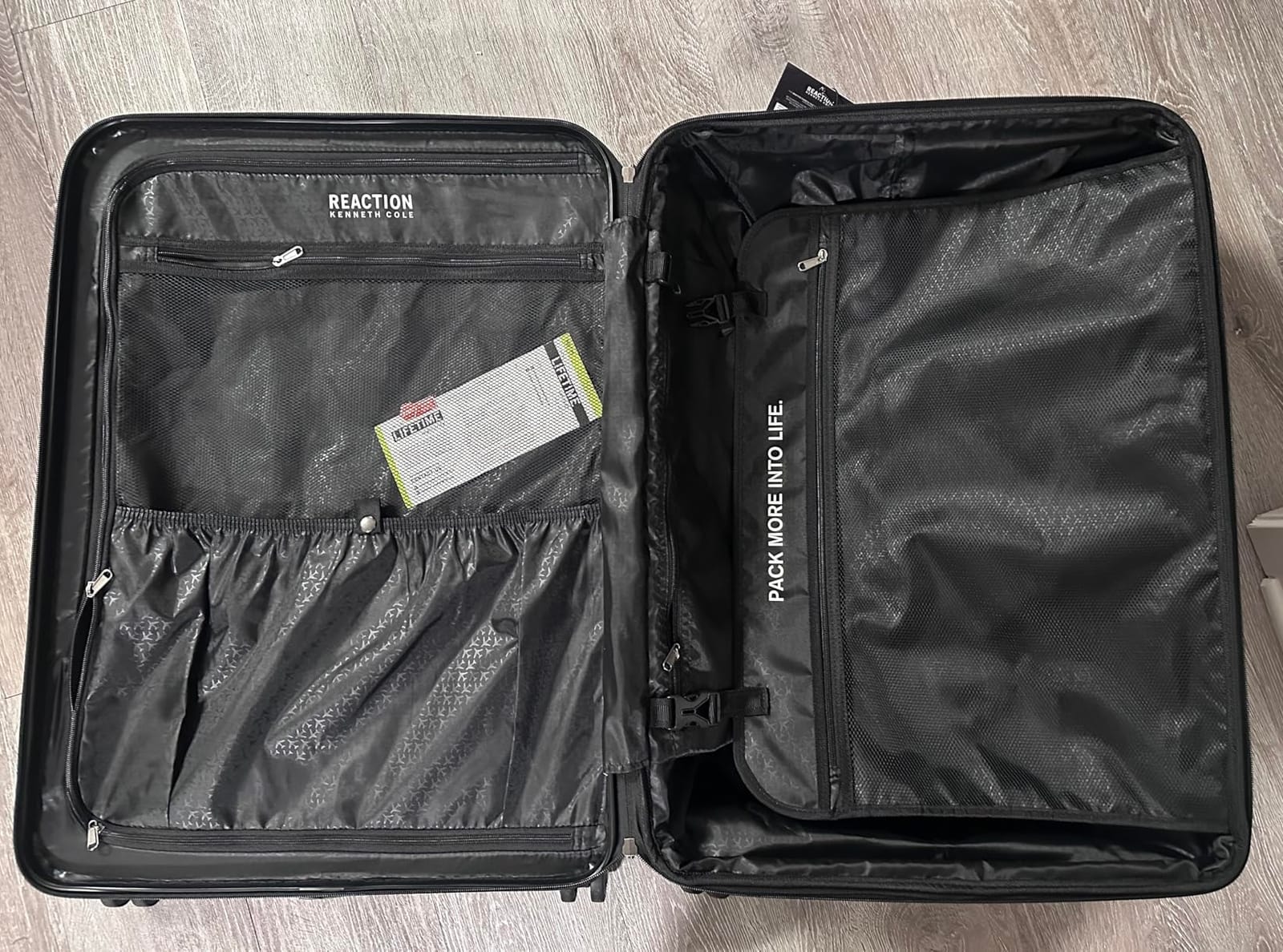 Kenneth Cole REACTION Renegade Luggage Expandable 8-Wheel Spinner Lightweight Hardside Suitcase, Periwinkle Blue, 24-Inch Checked customer photo 2
