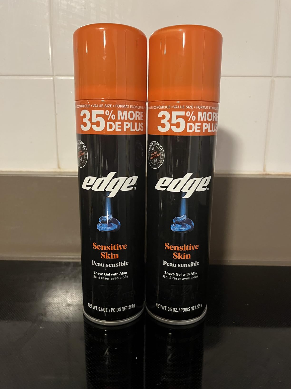 Edge Shaving Gel for Men, Sensitive Skin, 9.5 oz (2 Pack) customer photo 1