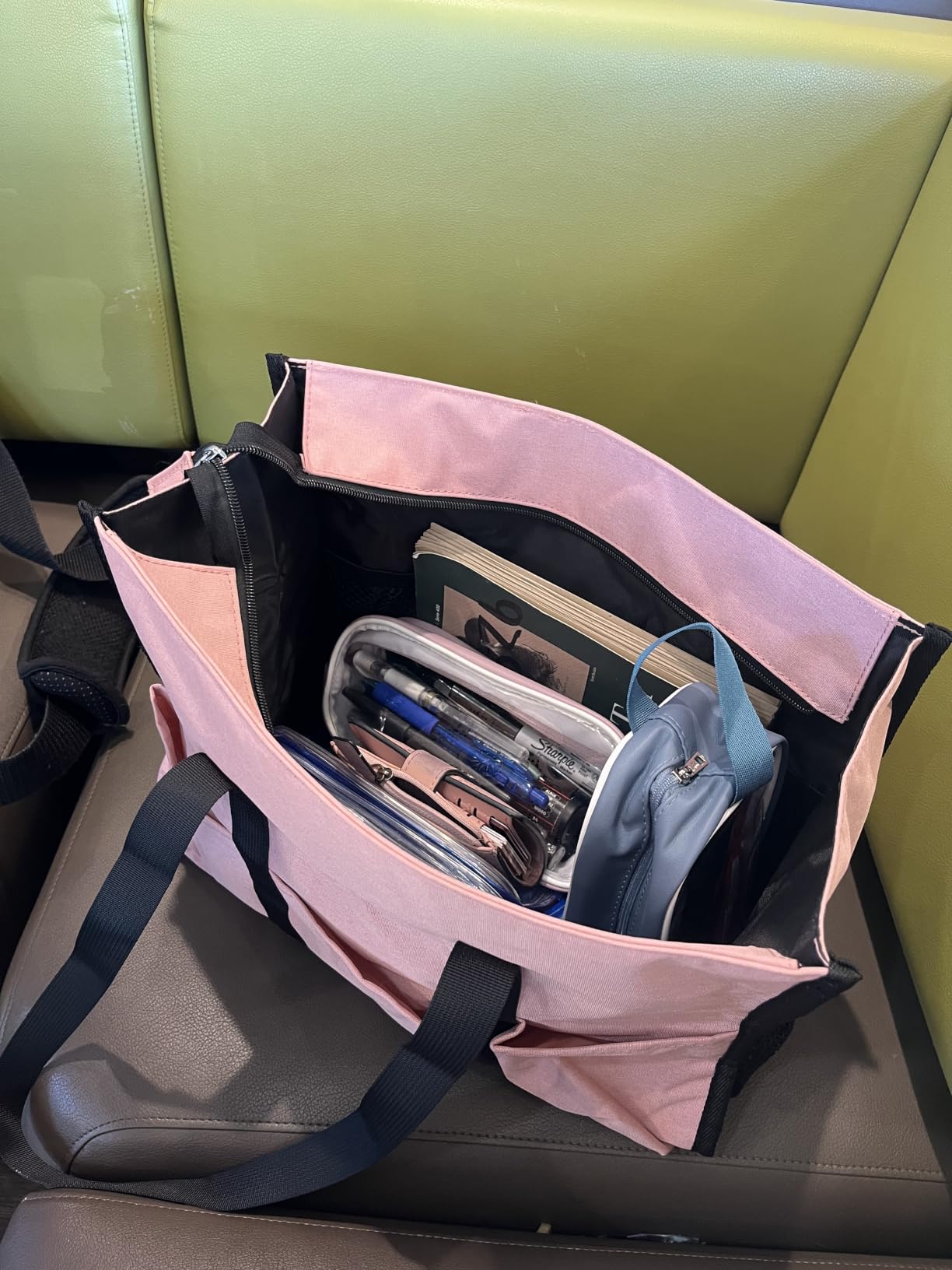 TOPDesign Utility Water Resistant Tote Bag with 13 Pockets, Zipper Closure customer photo 1
