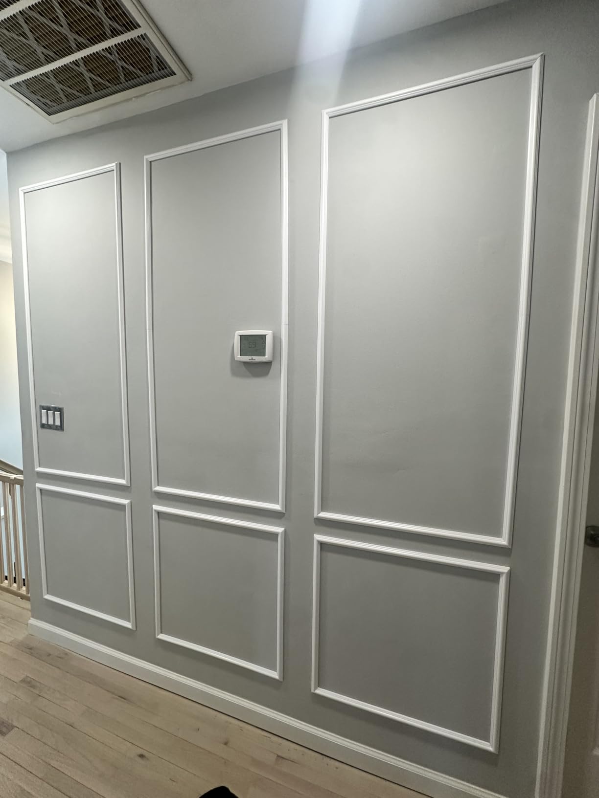 Pangda 3set Peel and Stick Wall Molding Kit 3D Premade, 24x54in customer photo 2