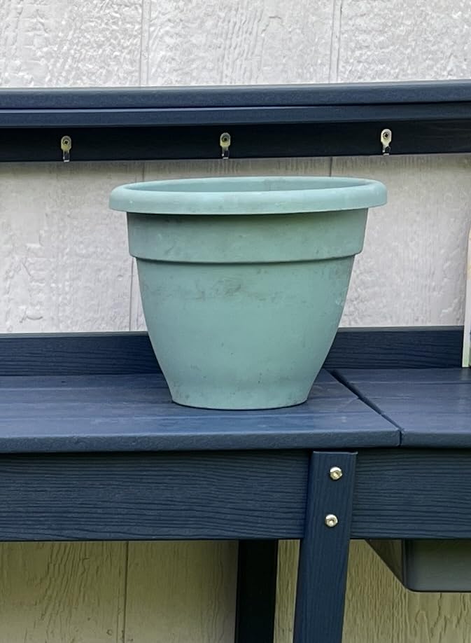 SERWALL Outdoor Potting Bench with Removable Sink,Gardening Table,Brown customer photo 2