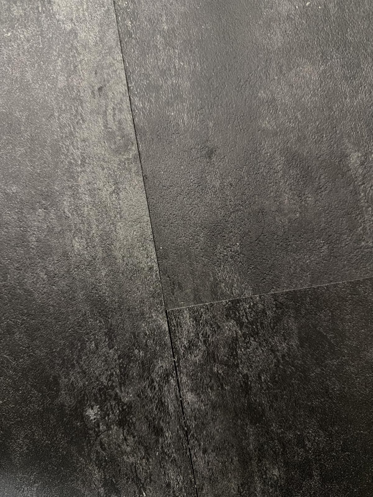 FloorPops Quarry Dark Grey Peel and Stick Floor Tiles, Stone Vinyl Floor Tiles, Water Resistant, 24-in x 12-in Pack of 6 customer photo 2