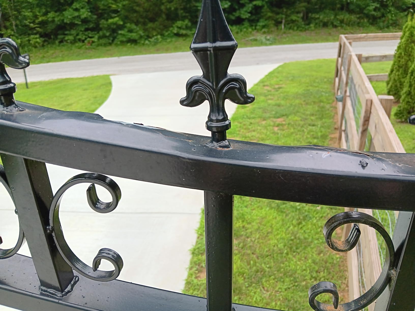 Chery Industrial 14×8 FT Outdoor Dual Swing Driveway Gate with Ox Pattern | Galvanized Steel Outdoor Security Gate, Weatherproof Entrance Gate for Yard Patio Manor Commercial Use customer photo 2