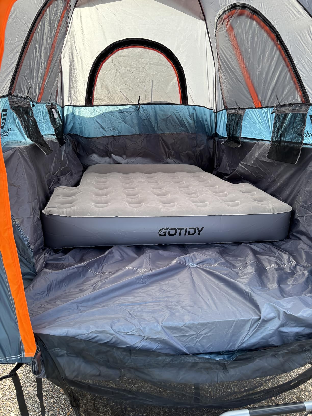 Umbrauto Truck Bed Tent with Awning: 5.5-5.8FT PU3000mm Waterproof Tailgate Pickup Truck Tents, Easy Set-up for 2 Person, Fits Full Size Short Bed, Chevy, Dodge, Ford, GMC, Green customer photo 2