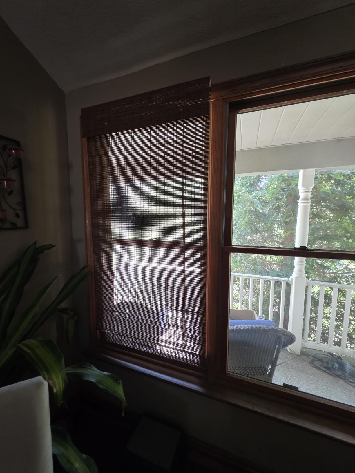 Calyx Interiors Bamboo Roman Shades w Valance 34