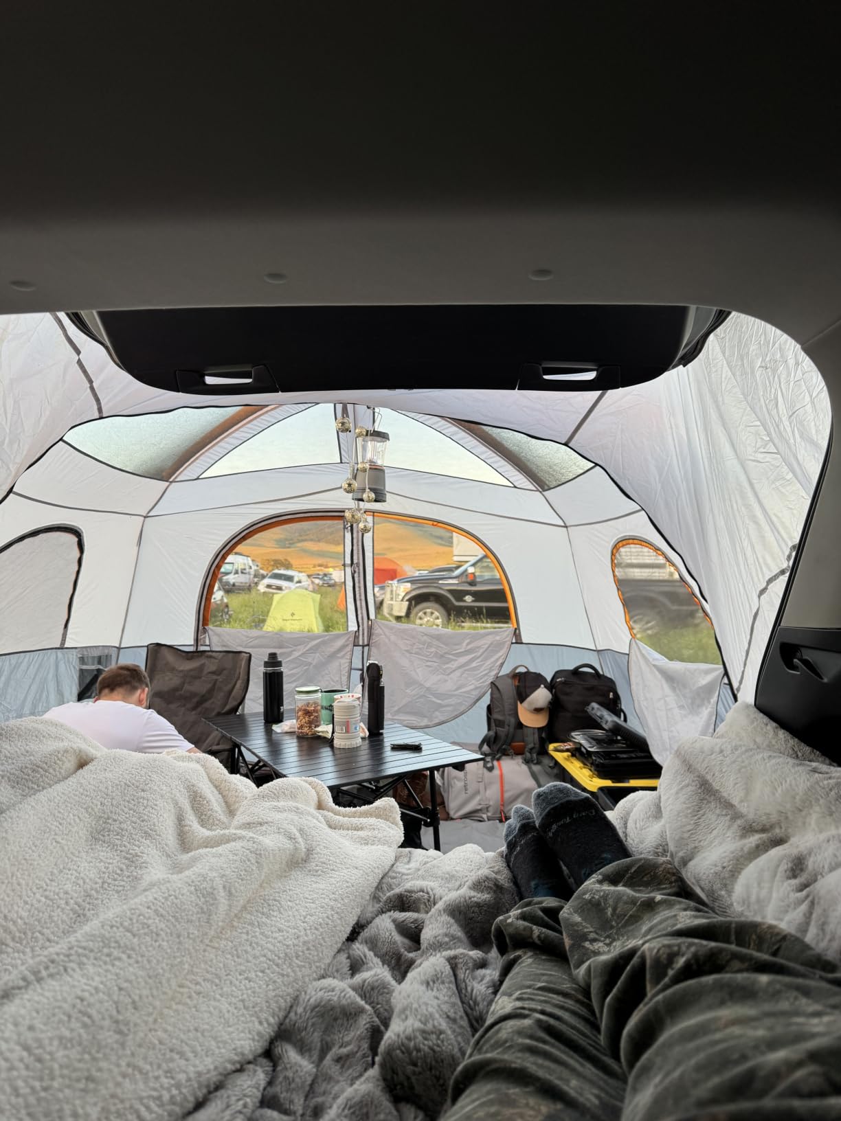 UNP SUV Tents for Camping 6 Person Car Camping Tailgate Tent for Outdoor customer photo 2