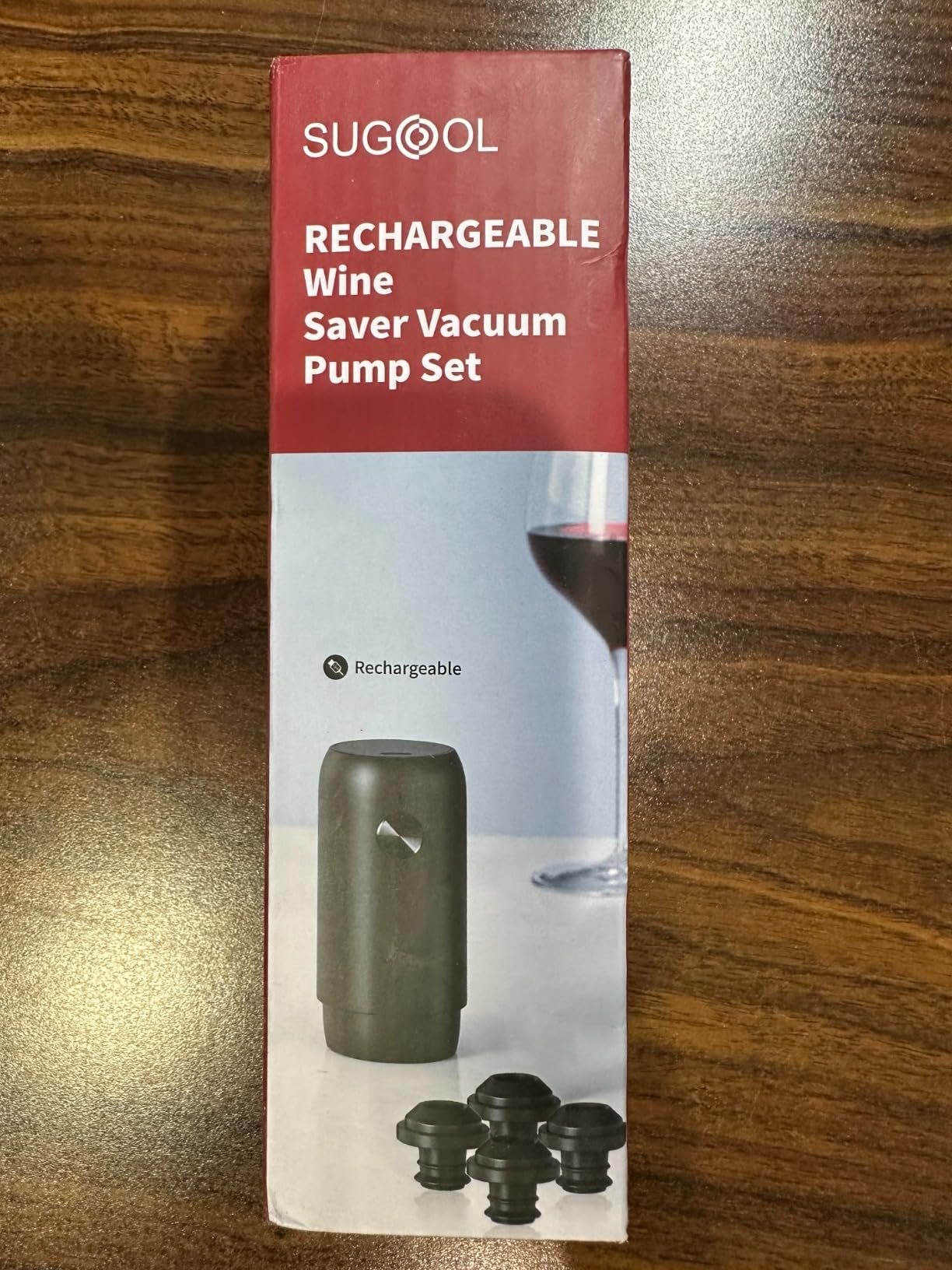 Wine Saver & Wine Vacuum Pump with 4 Reusable Wine Bottle Stoppers customer photo 1