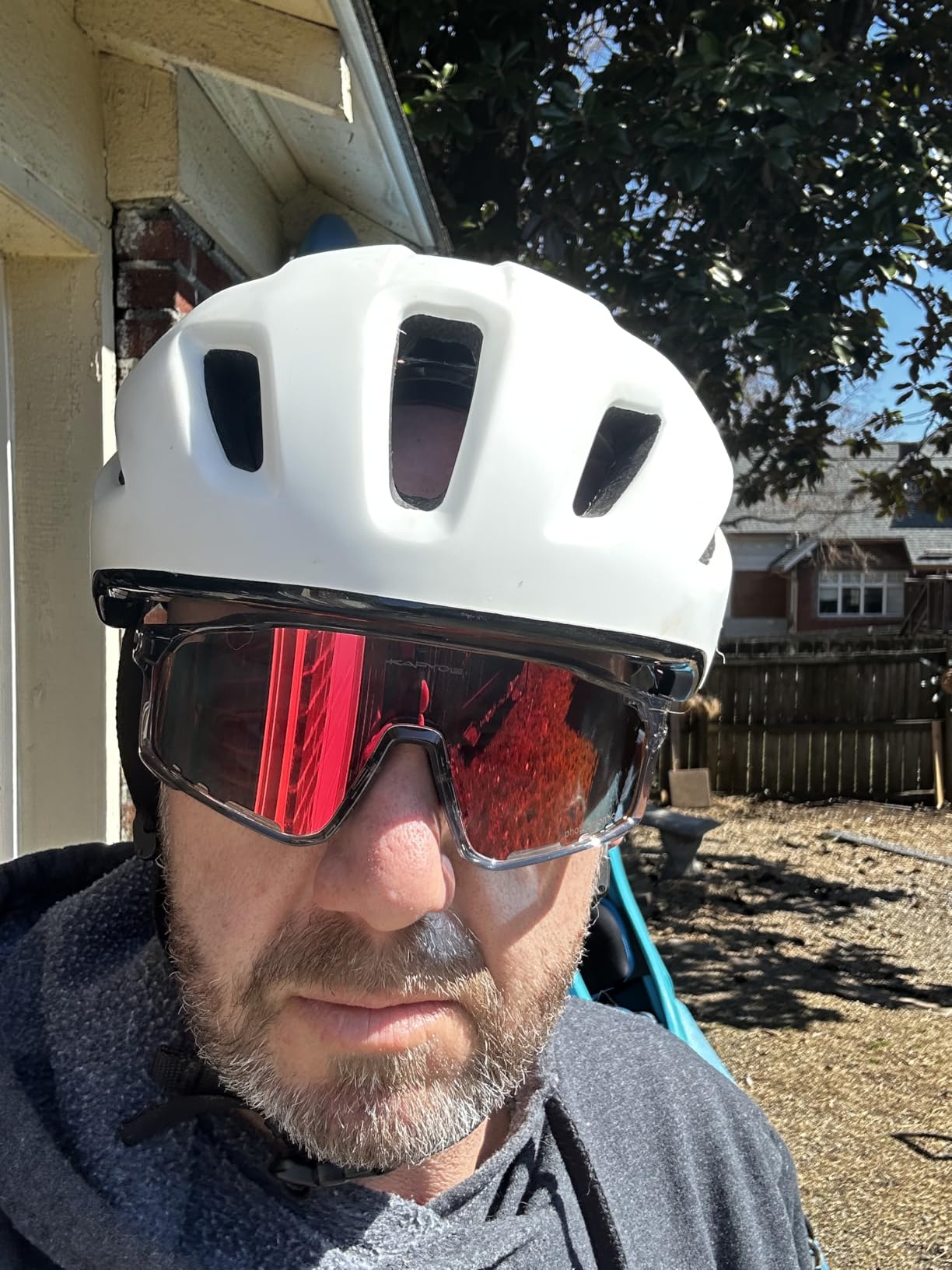 KAPVOE Photochromic Cycling Sunglasses Men Women K76 customer photo 2