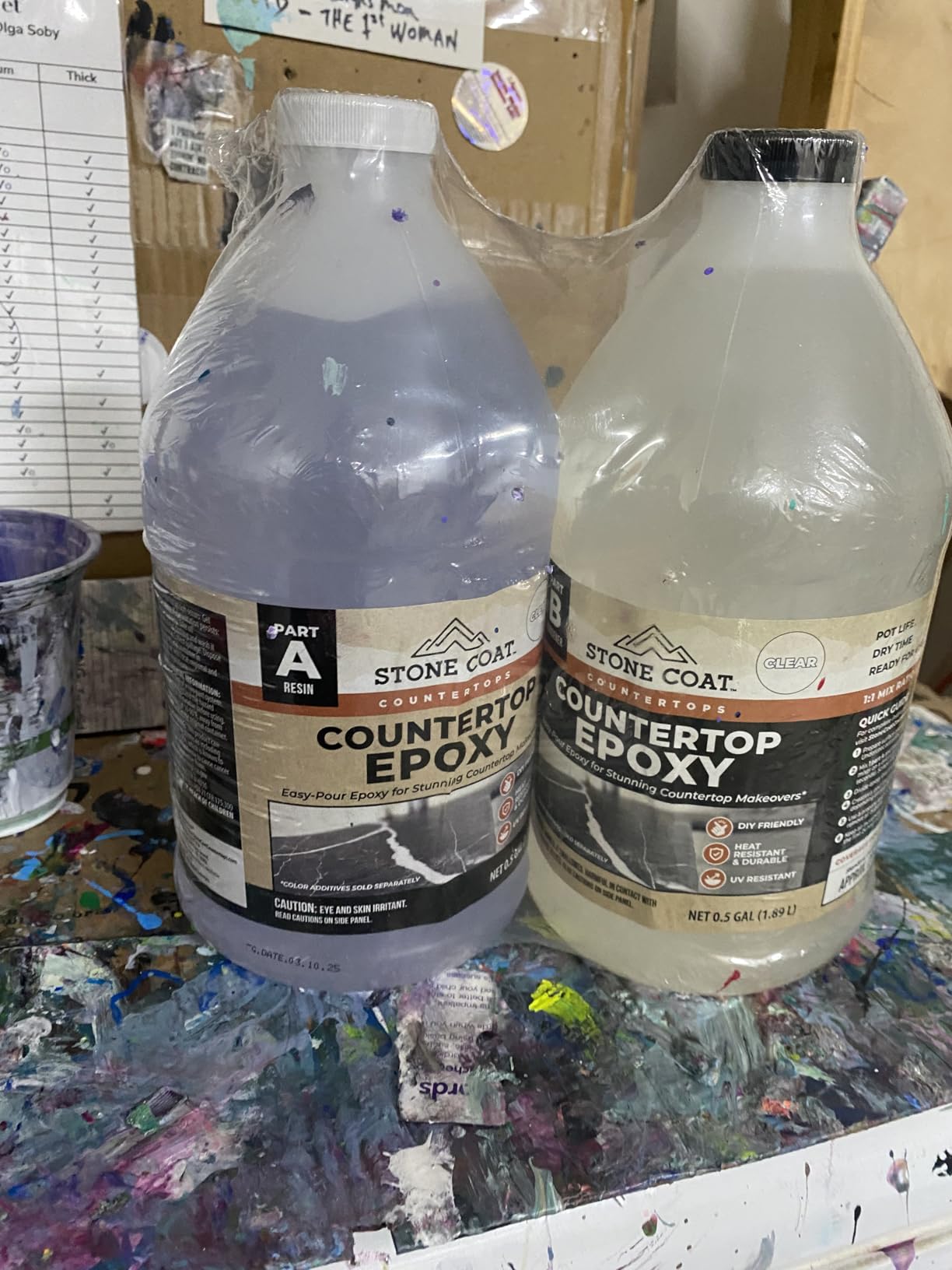 Stone Coat Countertops Epoxy Resin Kit for Countertops, Bar Tops, 1/2 Gal customer photo 1