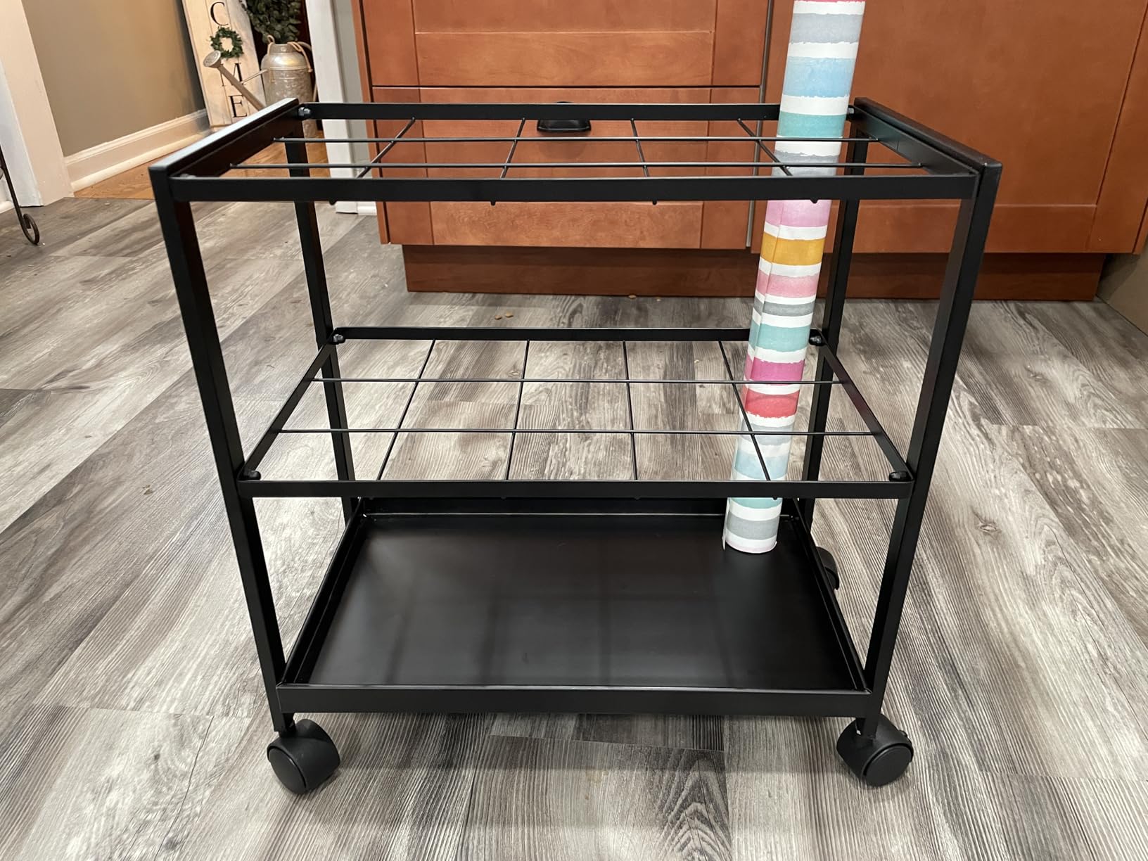 Blueprint Storage Rack Cart - 20 Slots Metal Blueprint Holder with Double-Layer Grids Ensures Secure, Non-Slip Storage, Organizing Posters, Architectural Plans, and Artwork Stably. (20 Slots) customer photo 1