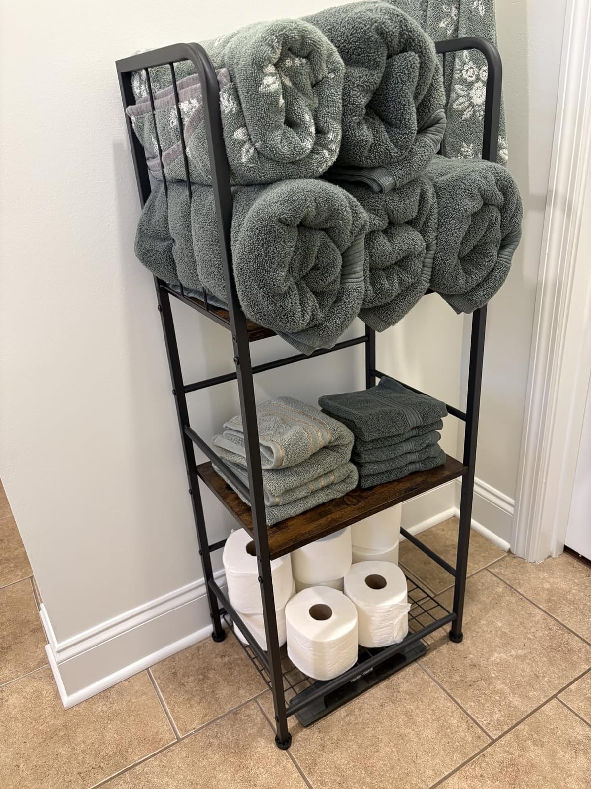 3-Tier Freestanding Towel Racks for Bathroom, Towel Rack Stand customer photo 2