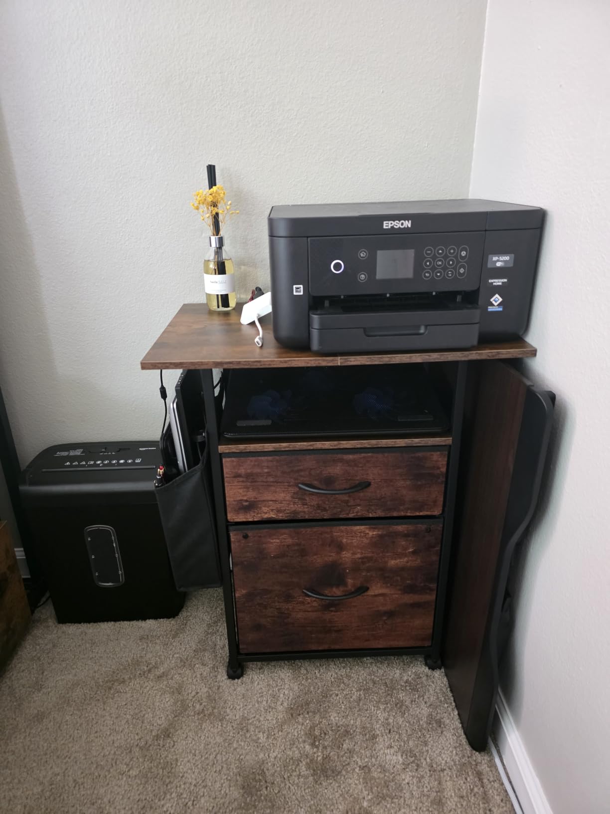 GYIIYUO 2 Drawer File Cabinet 24''W, Mobile Filing Cabinet, Printer Stand customer photo 2