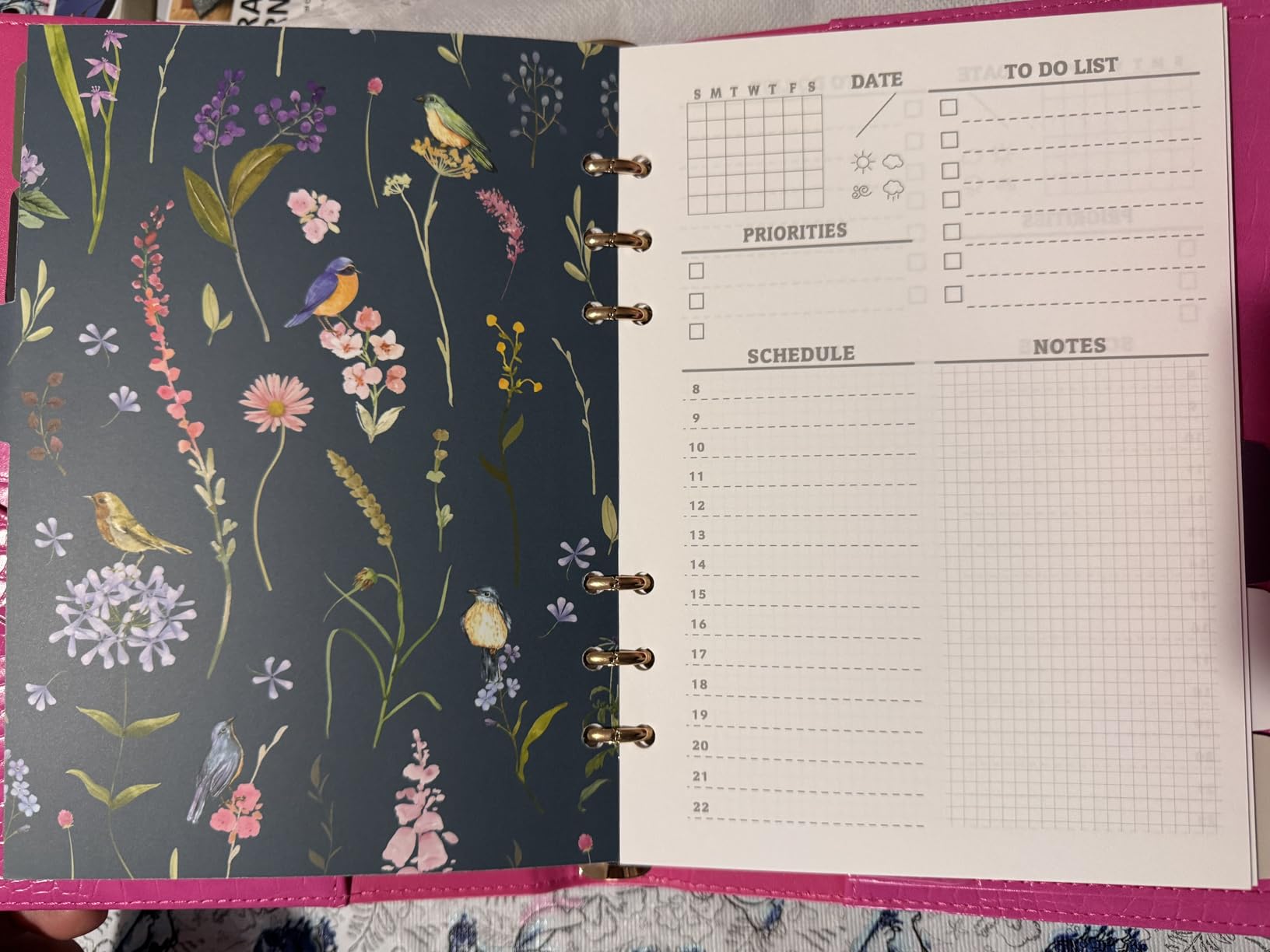 A5 Croc Refined Faux Leather 6-Ring Planner Binder & Ballpoint Pen customer photo 2