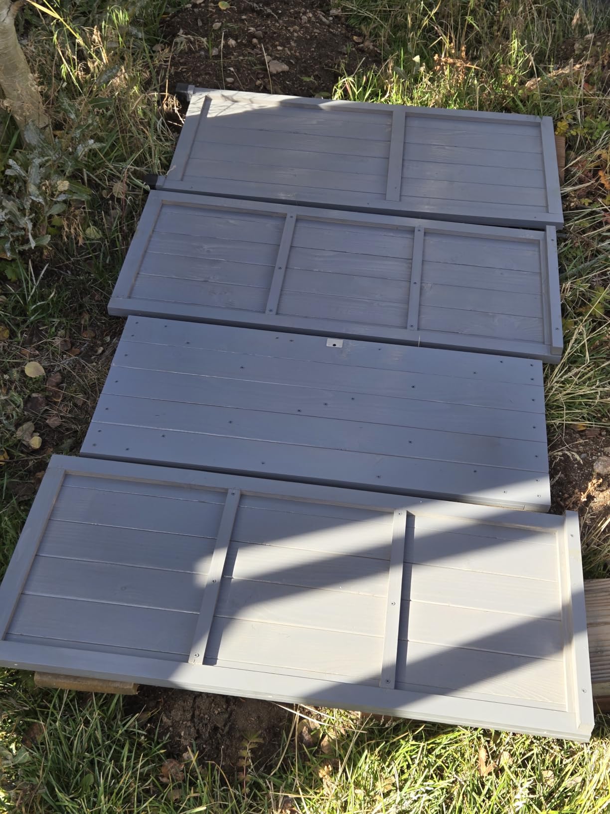 Outdoor Storage Cabinet for Patio, Garden Potting Bench Table with Shelves & Metal-Tabletop, Wooden Planting Work Station, Weatherproof customer photo 2