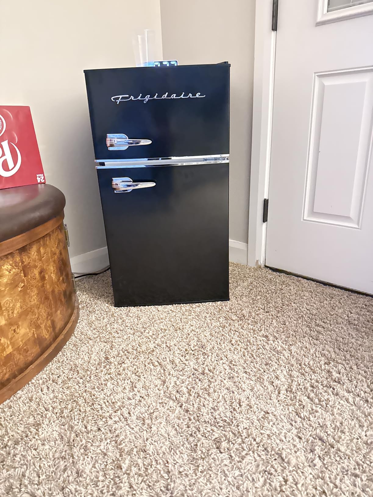Frigidaire Compact Refrigerator with Top Freezer - 2 Door Fridge with 3.2 Cu Ft, Contemporary Series, Blue customer photo 1