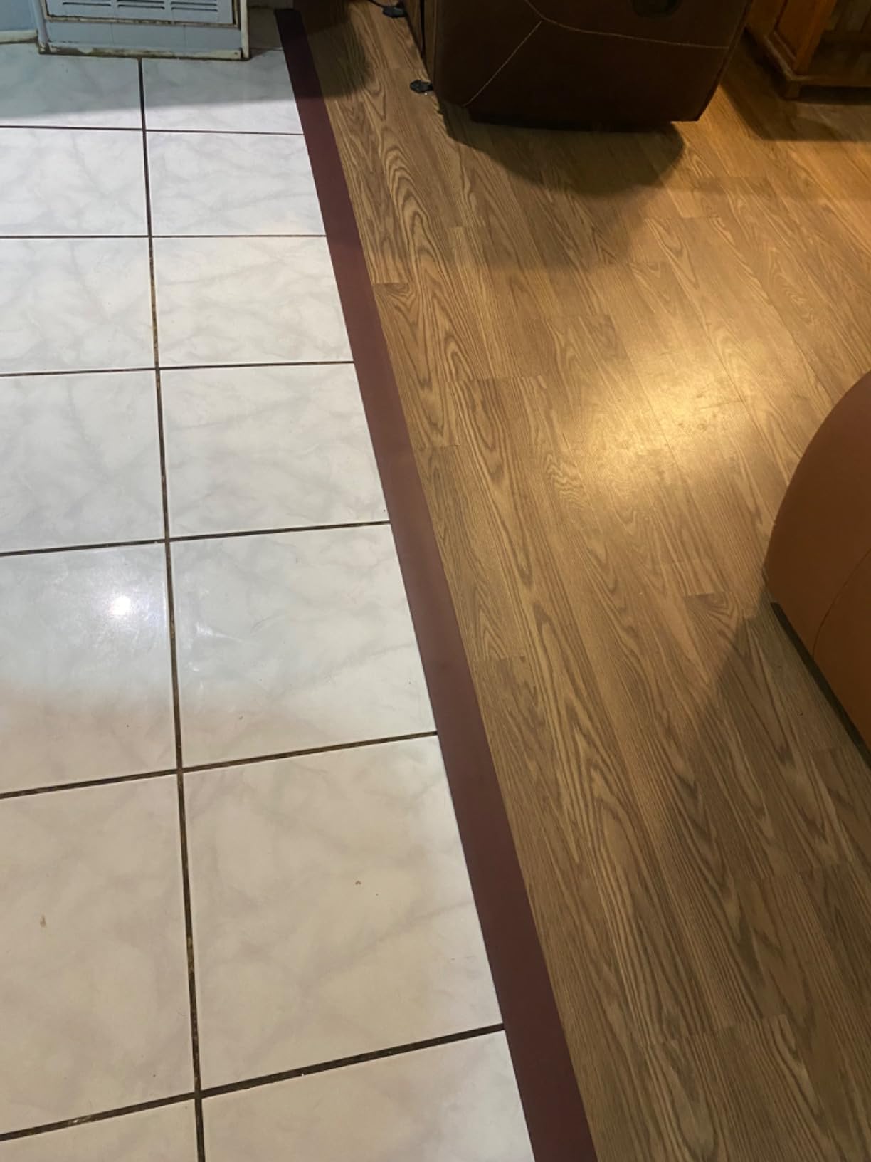 Floor/Door Flat Transition Strip & Self Adhesive Floor Vinyl Floor Edge Trim Laminate Floor Gap Covering Joining Strip customer photo 1