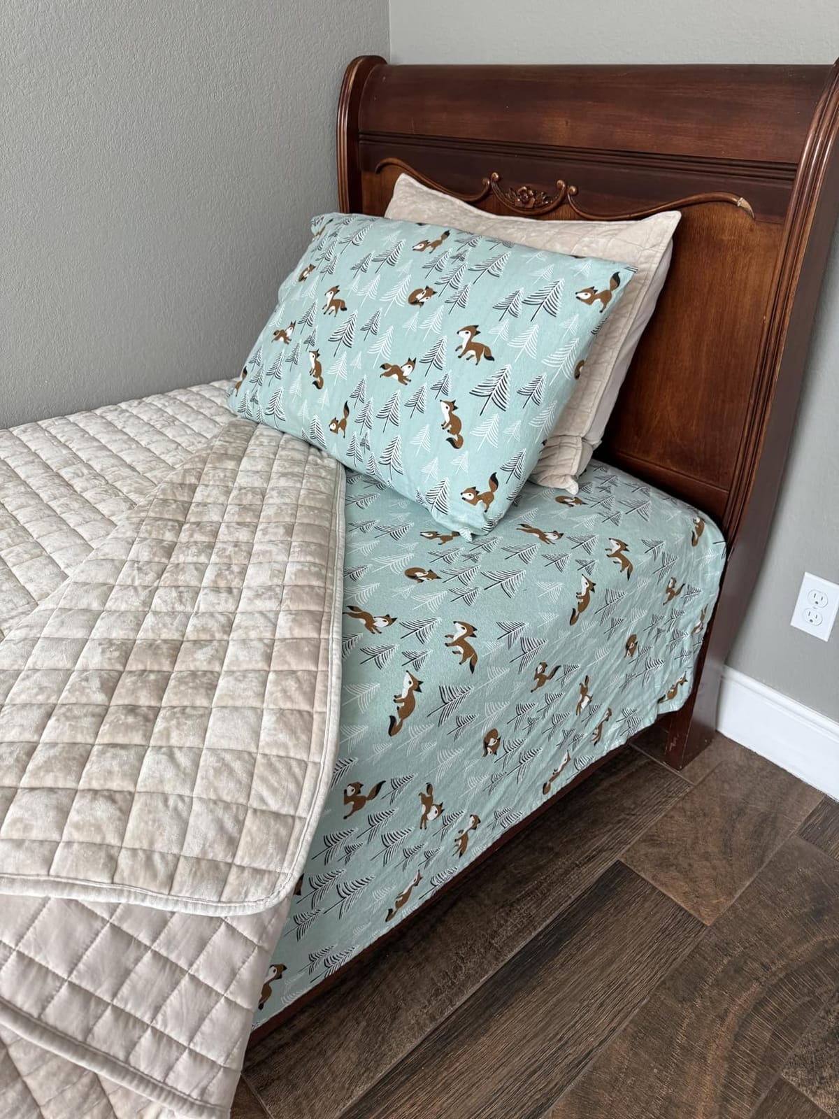 Intelligent Design Cozy Soft 100% Cotton Flannel Sheets, Twin Size, 3 pcs customer photo 1