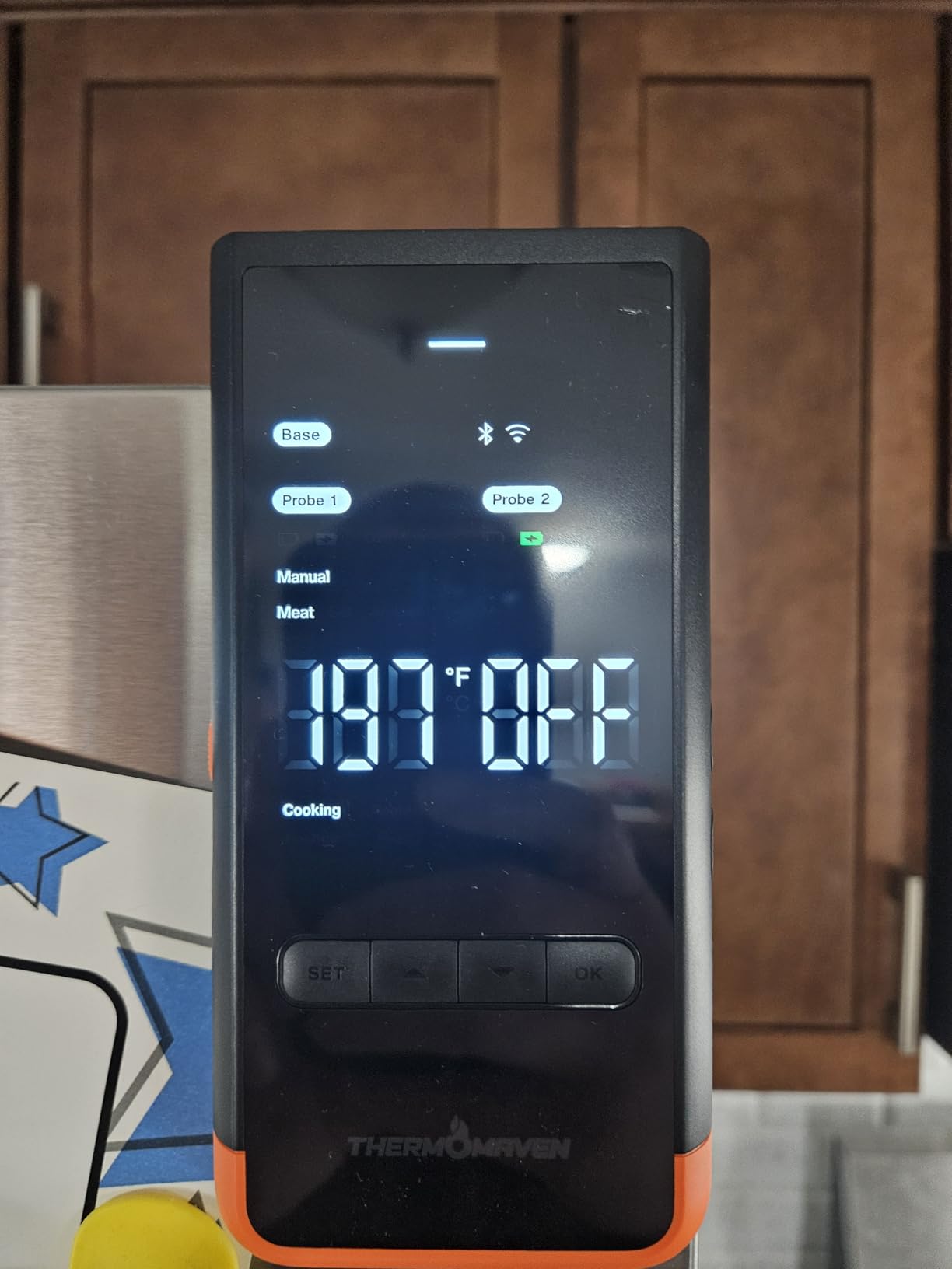 ThermoMaven Sub-1G Wireless Meat Thermometer, 2 Probes WiFi Thermometer, 3000FT Open Range, 6 Sensor NIST Plus or Minus 0.5F Accuracy, BBQ Smoker Grill Oven customer photo 1