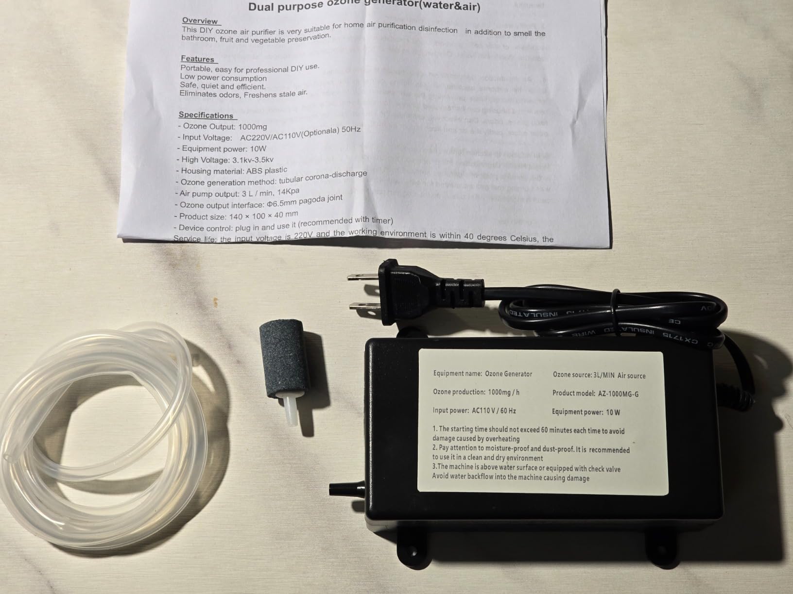 1000mg/h Generator for Cold Plunge, Ice Bath Water customer photo 2