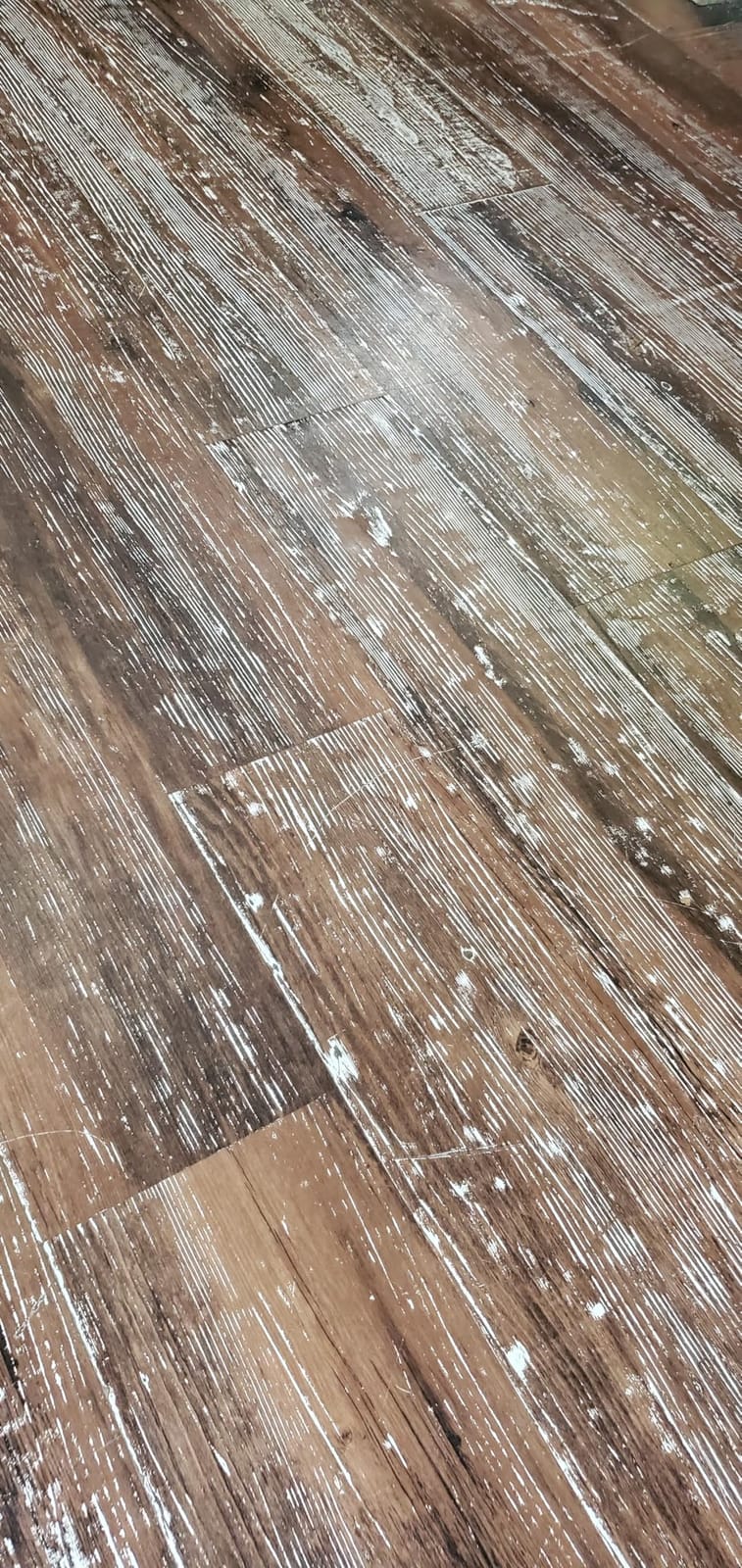 VallisCo Peel and Stick Vinyl Flooring 36 Pack 54 Sq.Ft, Waterproof Vinyl Flooring Peel and Stick for Office, Living Room, Bathroom, Kitchen - Unique Design, Easy to Install Floor, Brown customer photo 1