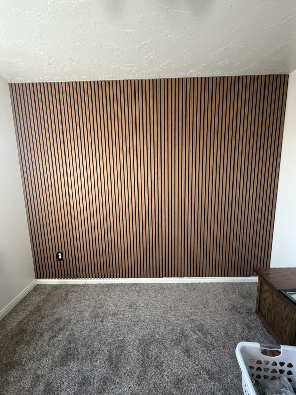 Avana Acoustic Wood Wall Panels – 93.2x11.25 Inch Panels – Fits 94x12 Layout – White Oak Acoustic Panels 4 PCs – Wall Panels for Interior Wall Decor for Homes, Offices – Design Wood Panels for Wall customer photo 1