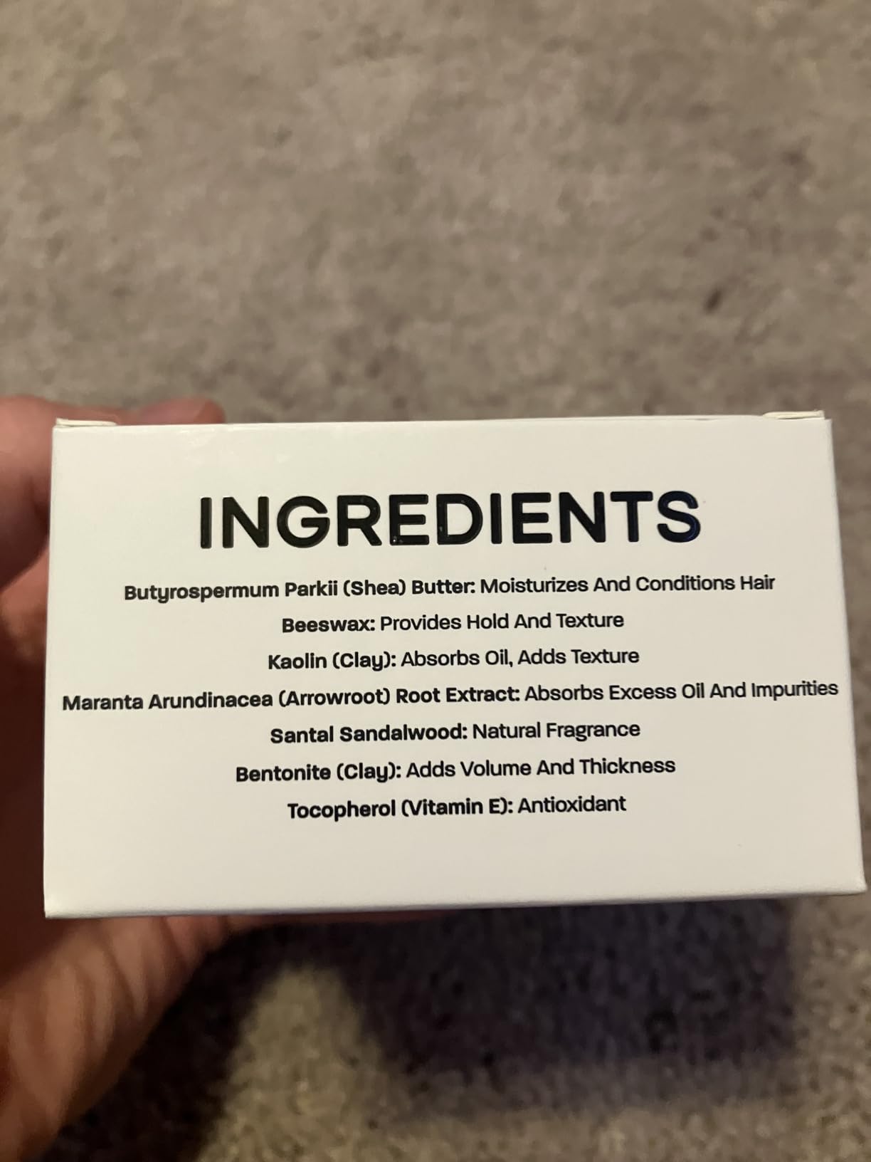 BASED Hair Clay for Men, Premium Hair Clay with Strong Hold, Texturizing Finish, & Low Shine, Hair Styling for Medium, Thick, Straight, or Wavy Hair, Santal Sandalwood Fragrance (3oz Pack of 1) customer photo 1