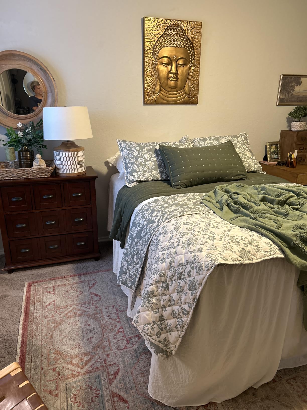 WDCOZY Cloud Soft Quilt Set, Queen Size, Light Beige, 3 Pieces 90x90 inches customer photo 2