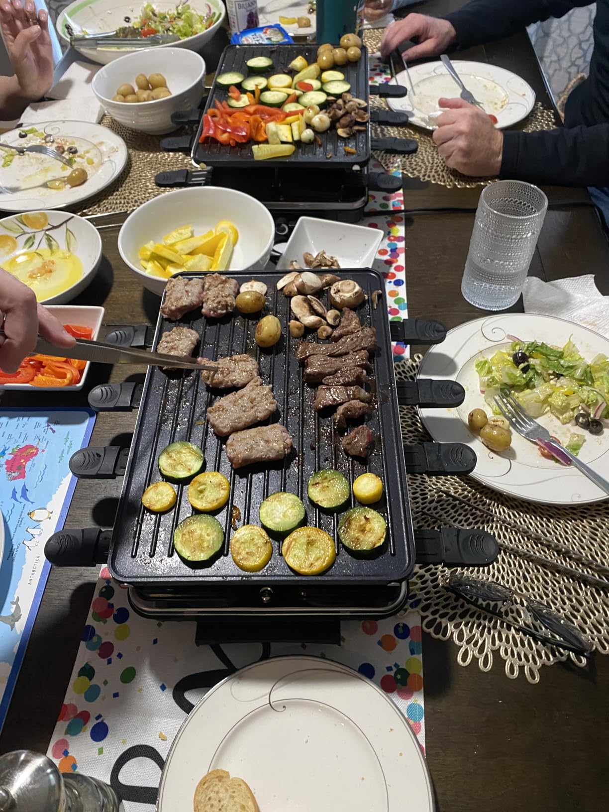 HBN Raclette Table Grill, 2-in-1 Korean BBQ Grill & Electric Griddle, 1300W customer photo 2