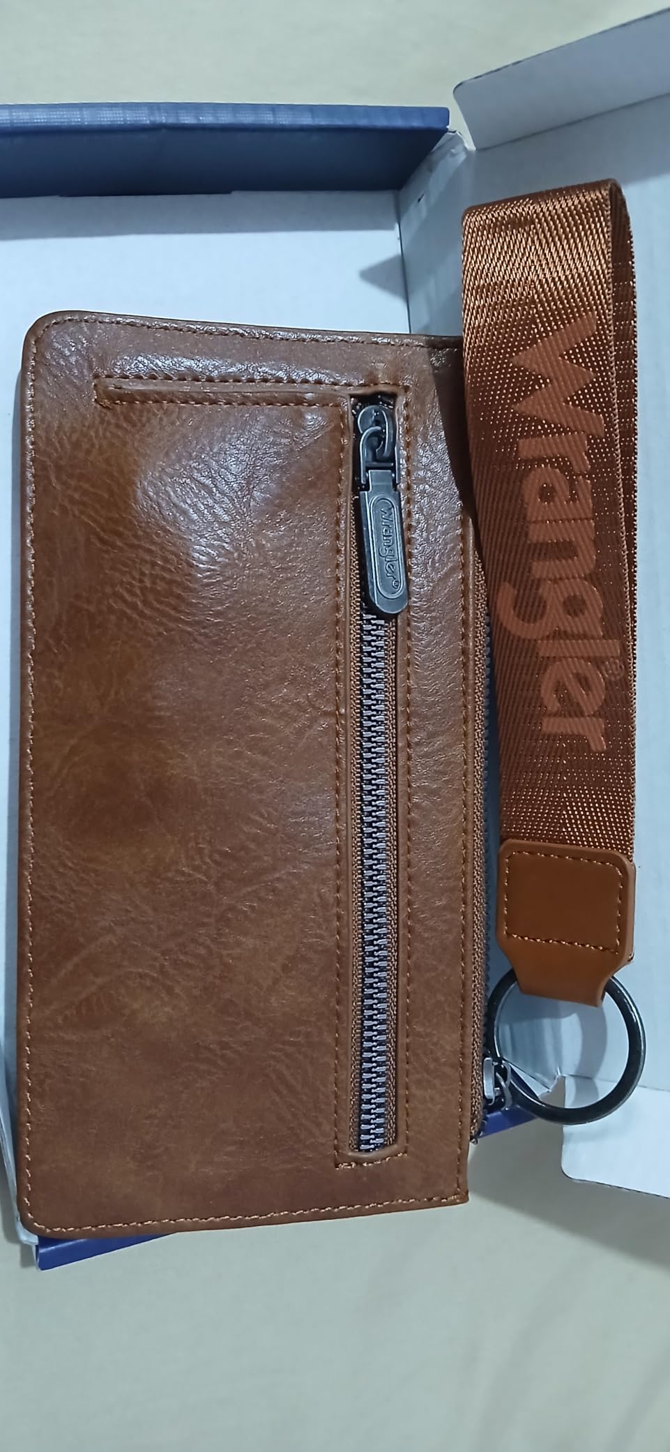 Montana West X Wrangler Brown Wristlet Wallet Minimalist Clutch Womens Wallet Rfid Card Cases & Money Organizers with Coin Purse and Smooth Zipper customer photo 1