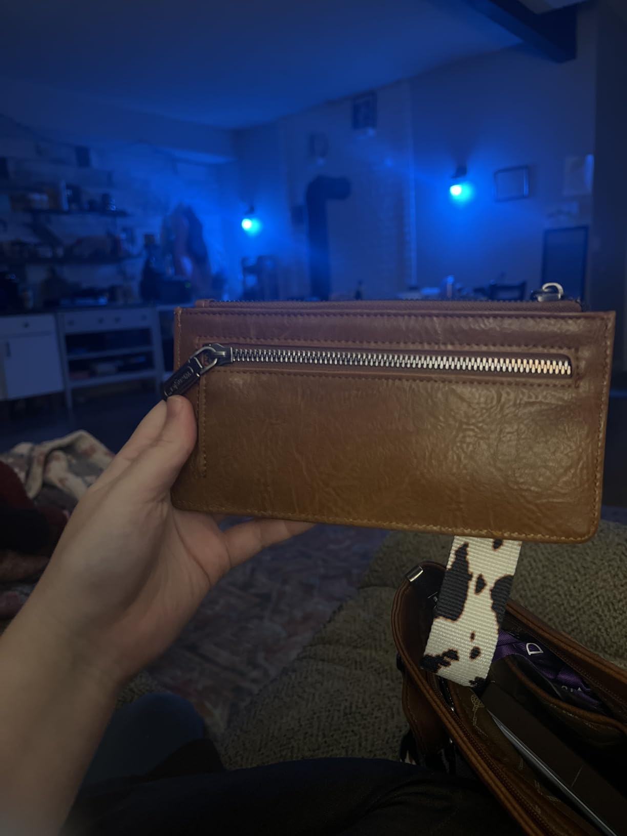 Montana West X Wrangler Brown Wristlet Wallet Minimalist Clutch Womens Wallet Rfid Card Cases & Money Organizers with Coin Purse and Smooth Zipper customer photo 2
