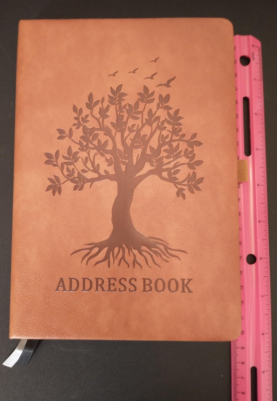 ZXHQ Address Book with Colorful Alphabetical Tabs, 5.8