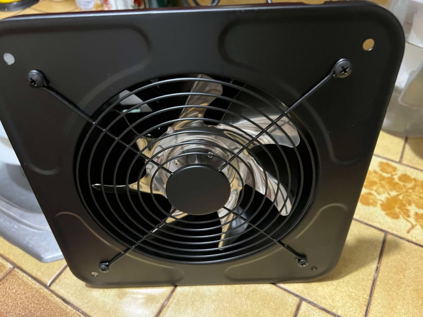 YOZON 8-Inch Kitchen Exhaust Fan with Switch, 700CFM Garage Exhaust Fan, Ventilation Fan with Backdraft Damper for Attic, Workshop, Window, Smoking Room customer photo 2