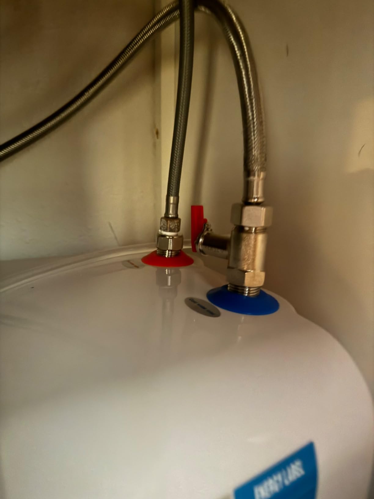 4 Gallon Tank Water Heater Under Sink Instant Hot Water 1500w 120V,Kitchen Under Counter RV Small Hot Water Heater with Release Valve 3-Way Diverter Vavle,1/2