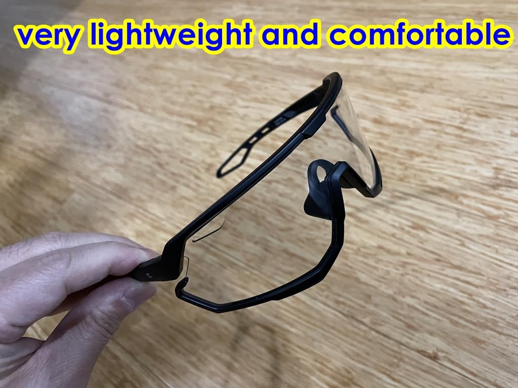 BIRCEN Photochromic Cycling Glasses for Men Women: UV400 Baseball Sunglasses, Sports Sunglasses for Running MTB Golf customer photo 1