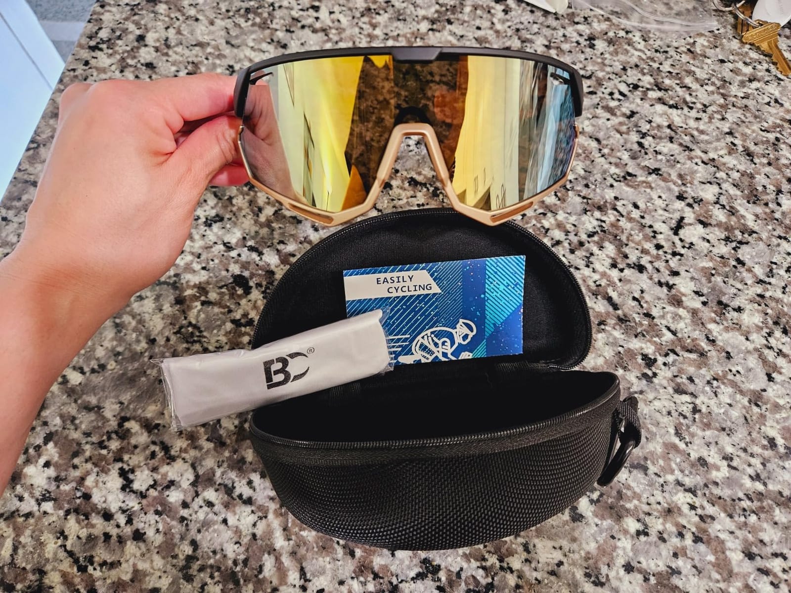 BIRCEN Photochromic Cycling Glasses for Men Women: UV400 Baseball Sunglasses, Sports Sunglasses for Running MTB Golf customer photo 2