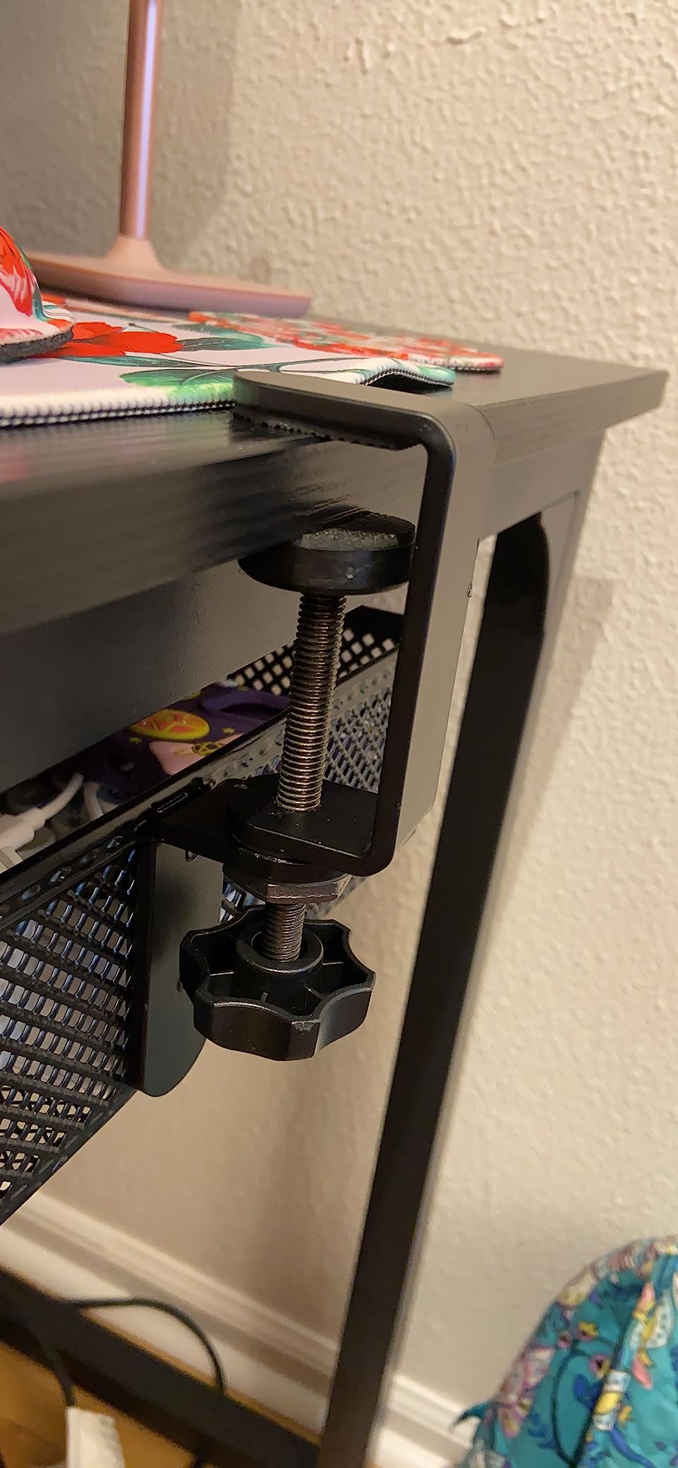 Under Desk Drawer, Clamp on Desk Organizer Slide Out Table Storage No Drill customer photo 1