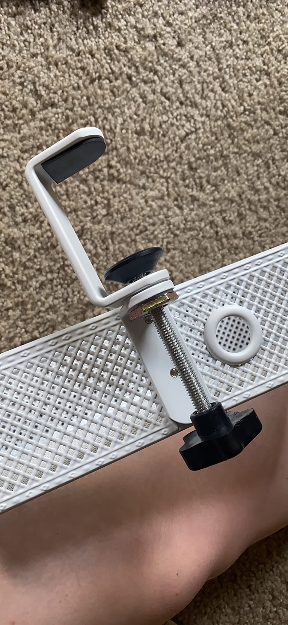 Under Desk Drawer, Clamp on Desk Organizer Slide Out Table Storage No Drill customer photo 2