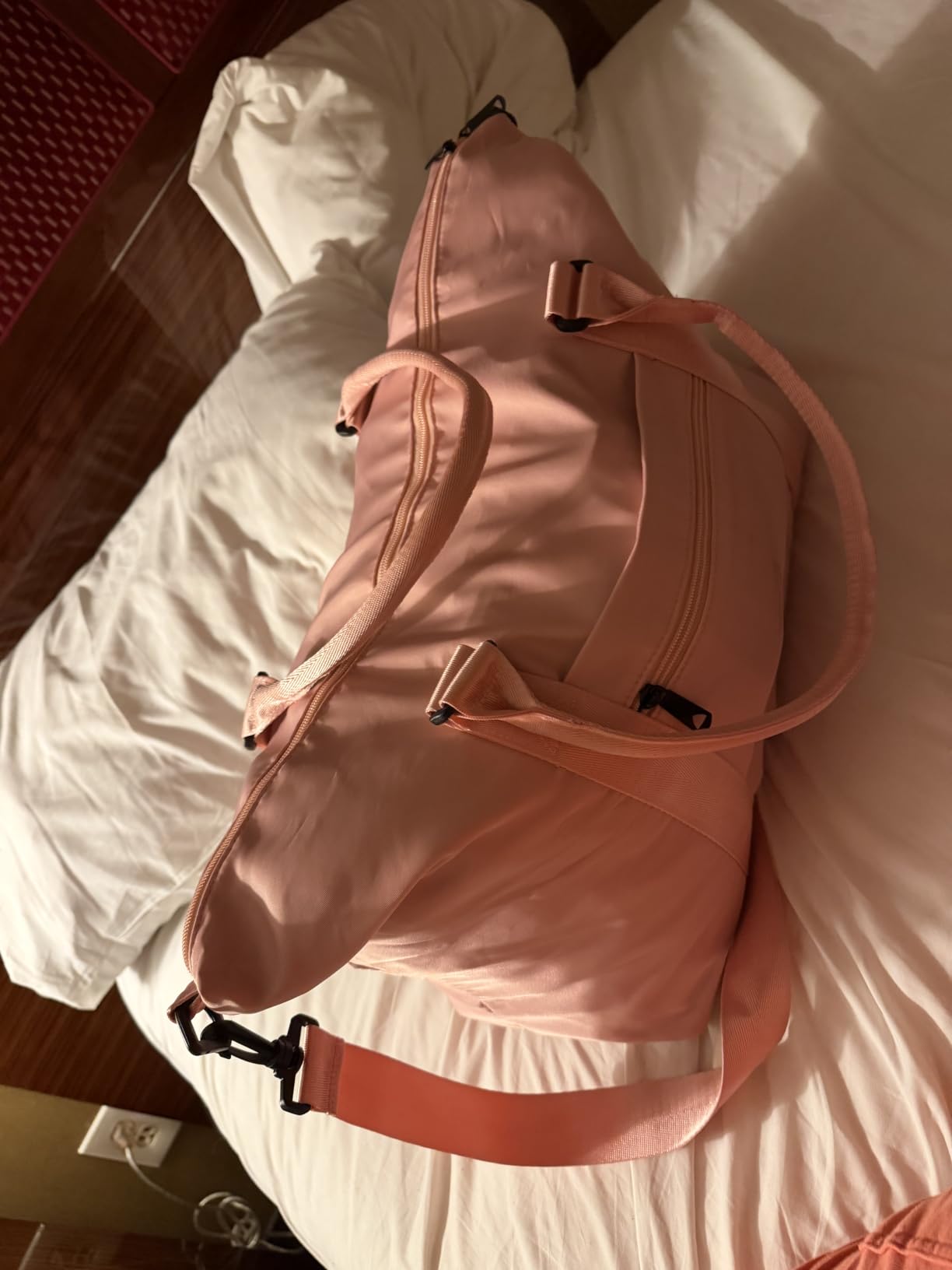 Travel Duffle Bag, Waterproof Weekender Bag Carry On Tote Bags for Women, Travel Essentials Sport Gym Bag for Men, Hospital Bag for Labor and Delivery, Overnight Bag Luggage Bag with Trolley Sleeve customer photo 2