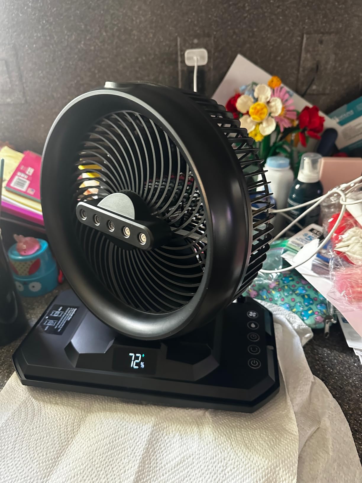 Koonie 20000mAh 10 Inch Camping Misting Fan 11L Tank, Remote, 4 Timers customer photo 1