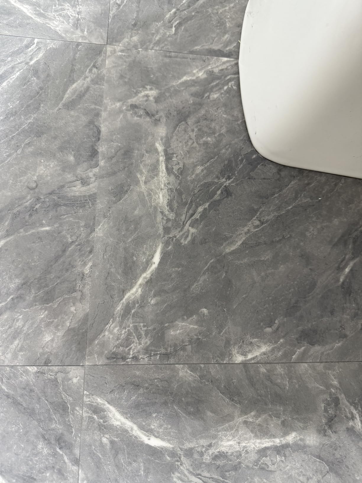 20-Pack Peel & Stick Floor Tiles 12 x 12 inch Vinyl Floor Self Adhesive Waterproof Flooring Planks DIY for Bathroom, Kitchen, Living Room, RV, Cover 20 Sq. Ft, White Vein Marble customer photo 2