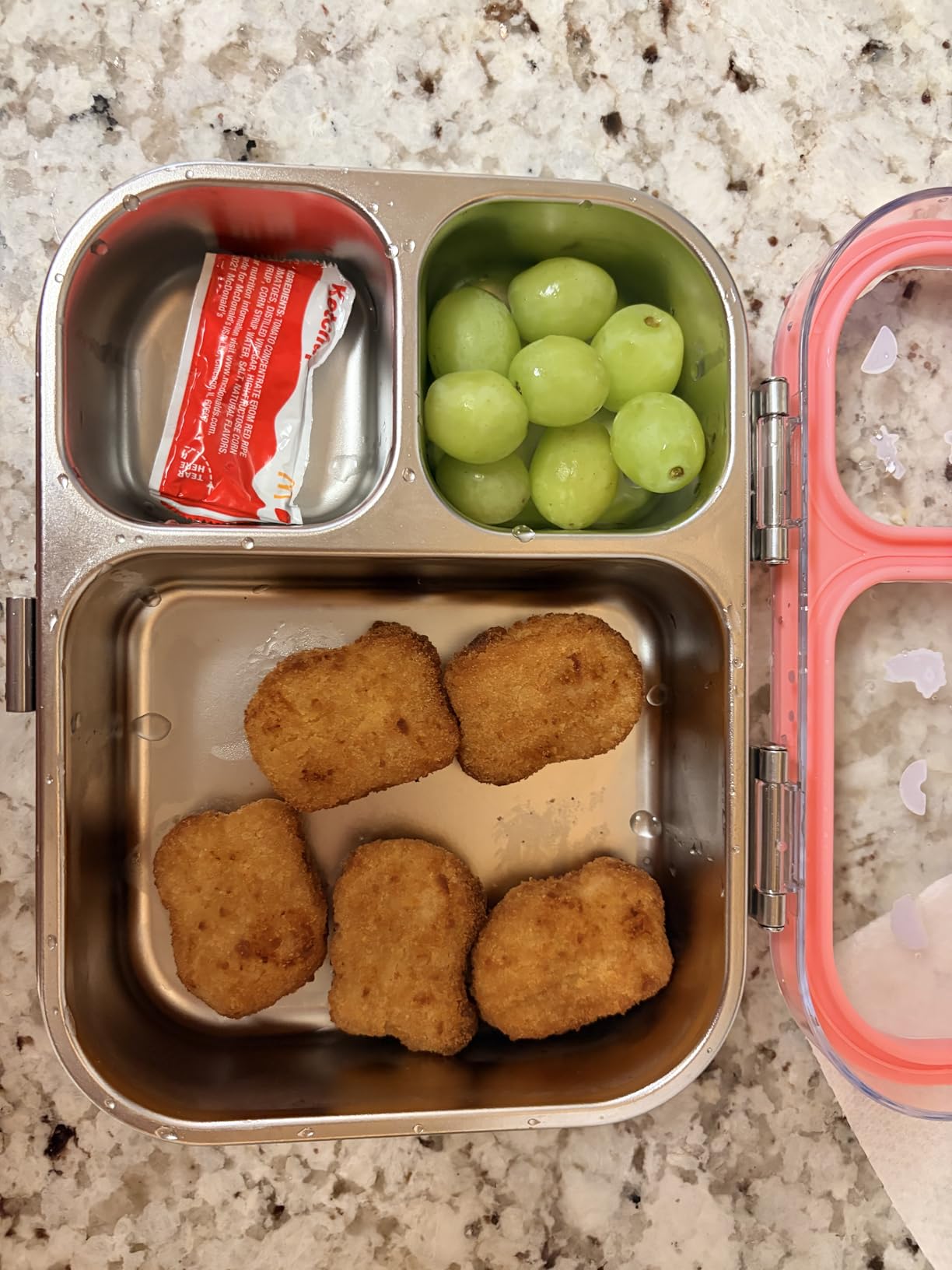 HOMEKOL Stainless Steel Bento Lunch Box, Blue, 3.3Cups customer photo 2