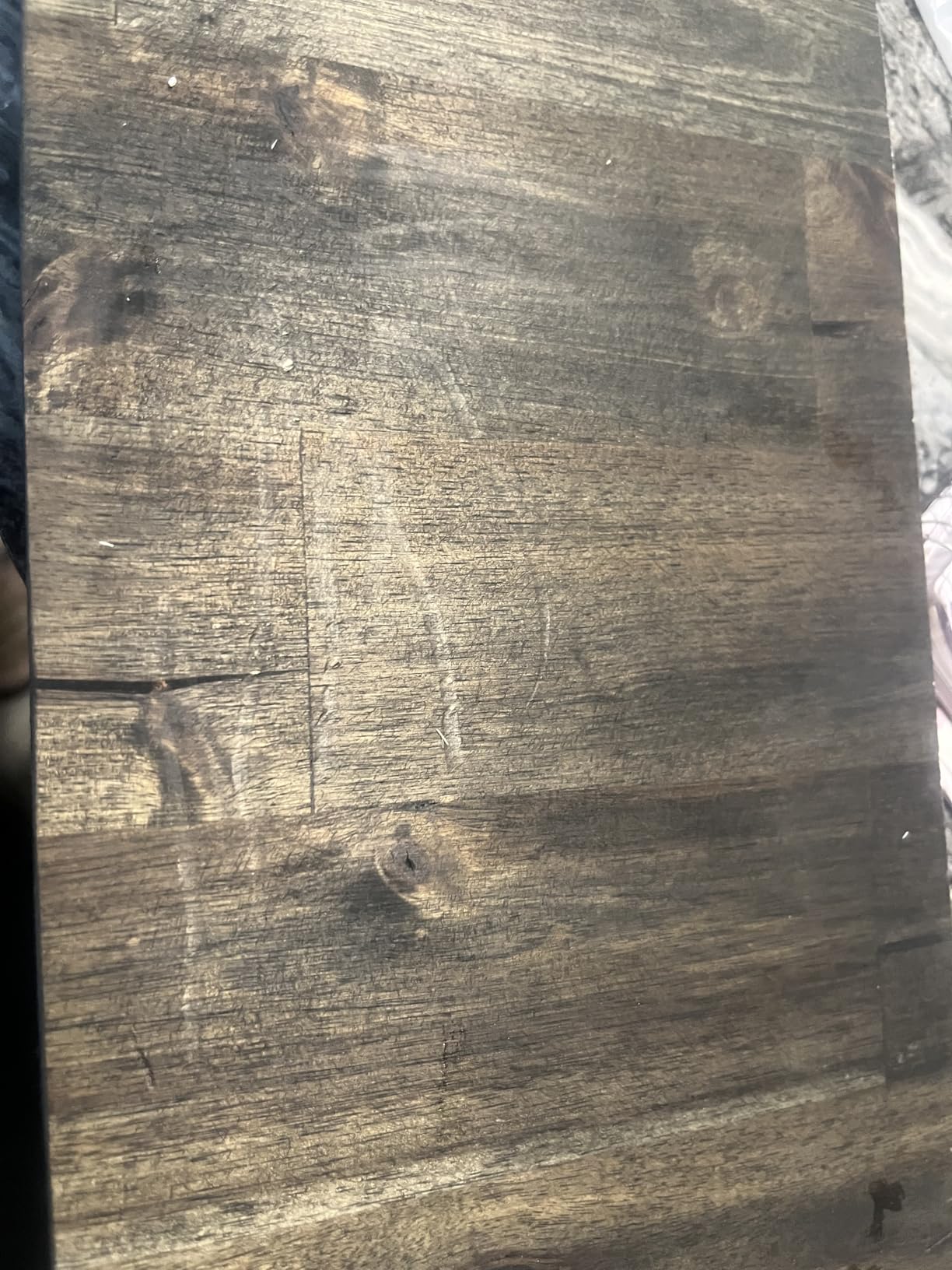 Howizz 60 x 25 in. Solid Wood Table Top, Mocha Stained Acacia Desktop for Standing Desk/Office Tabletop/Countertop, 1in. Thick customer photo 1