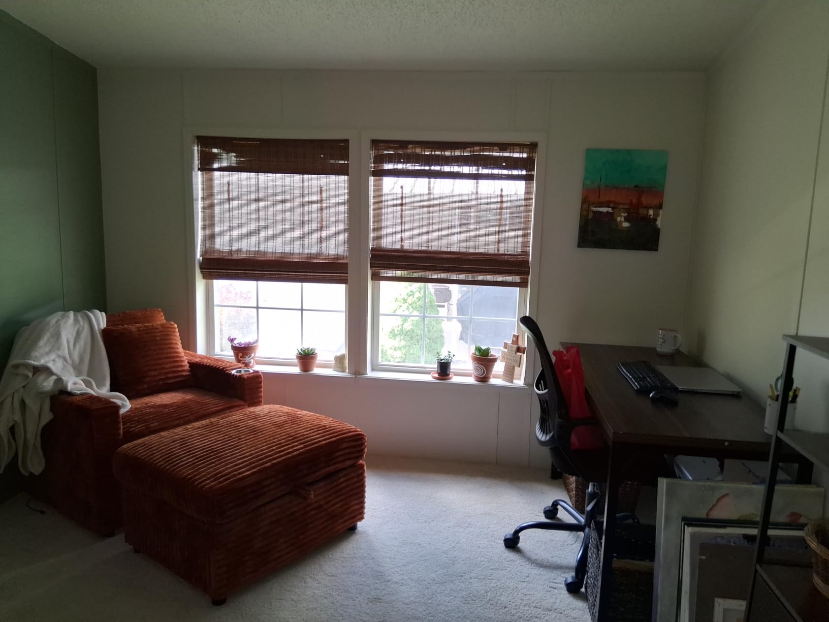Calyx Interiors Bamboo Roman Shades w Valance 25